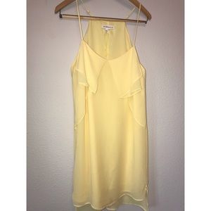 BCBGeneration pale yellow mini dress